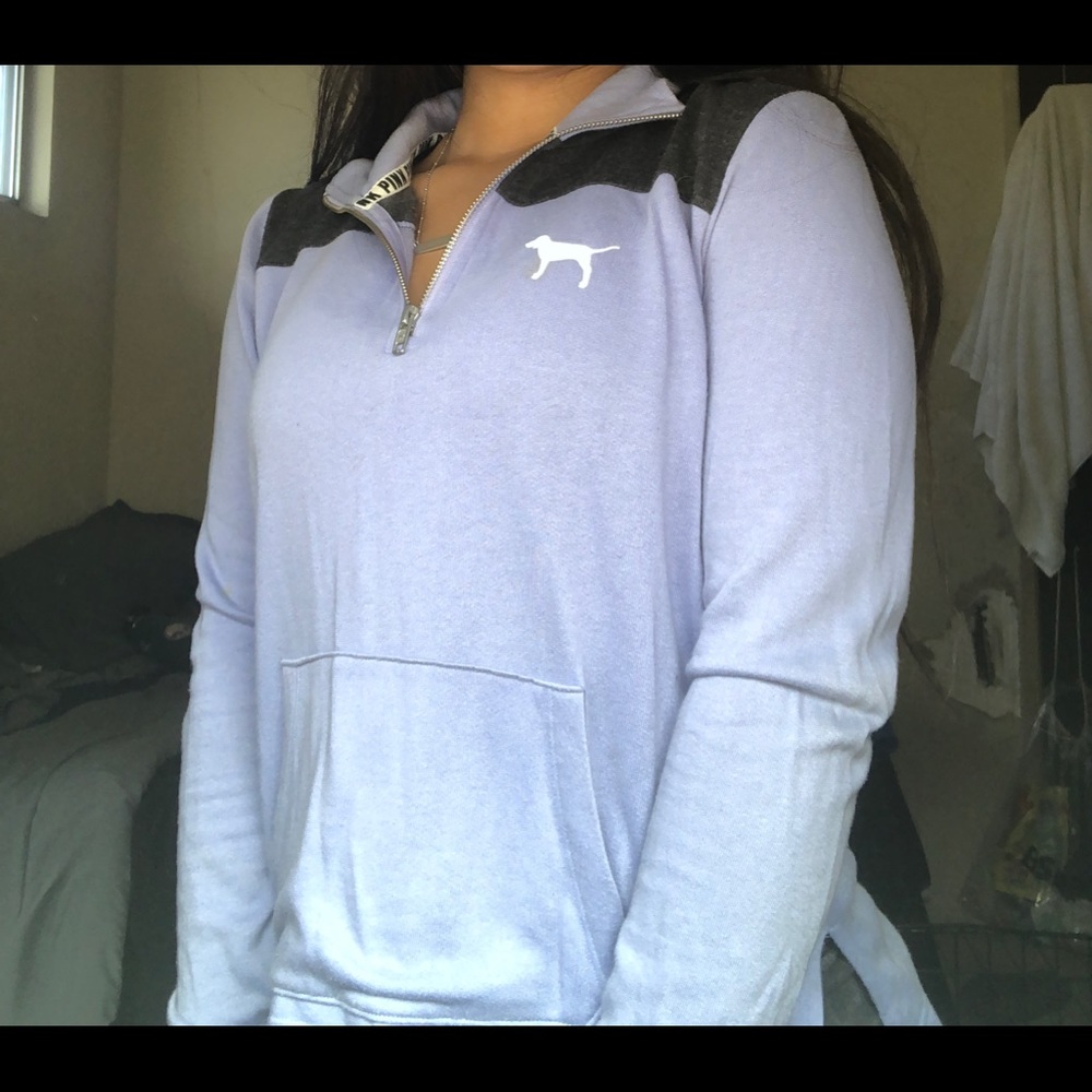 PINK light weight lavender quarter zip